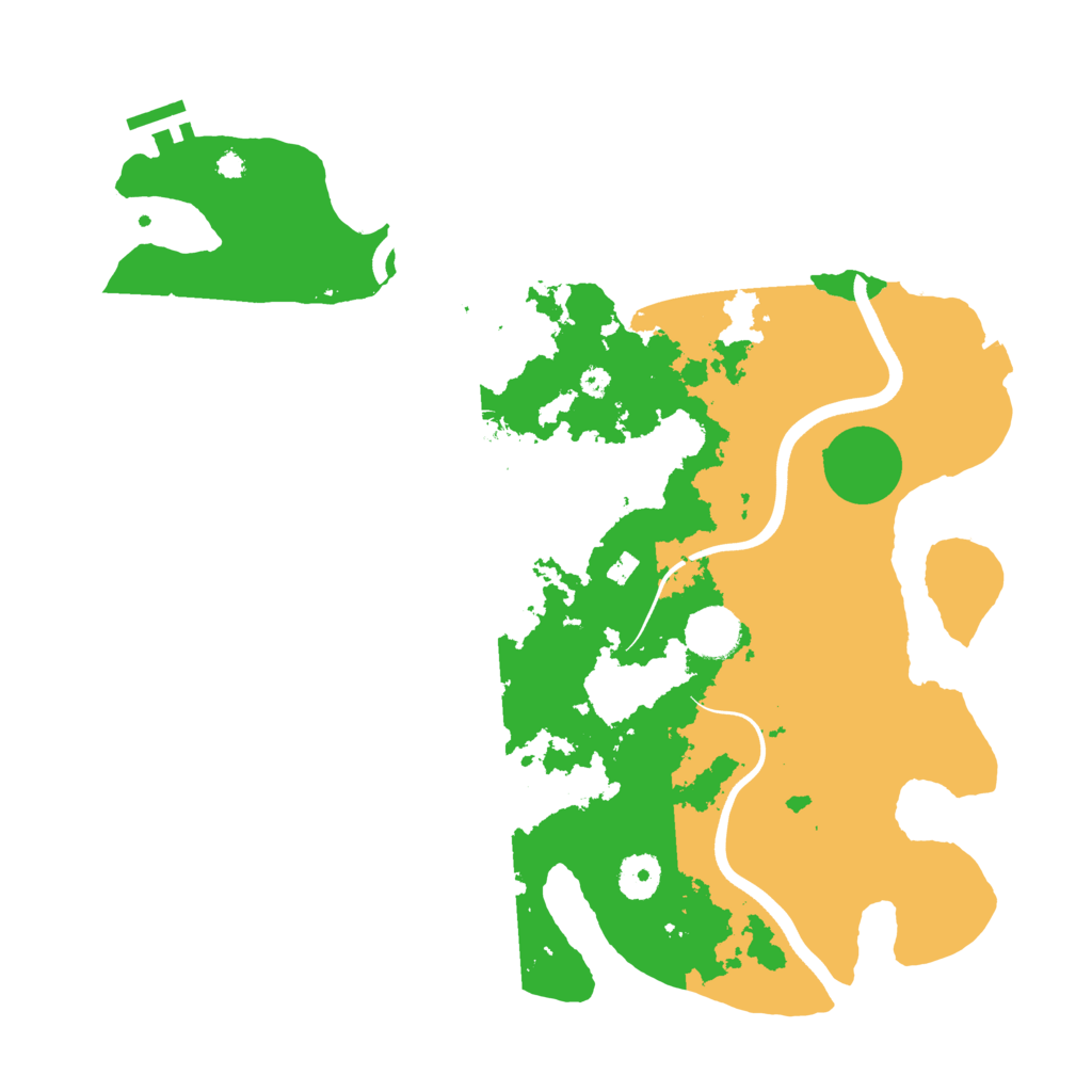 Biome Rust Map: Procedural Map, Size: 3700, Seed: 1943811583