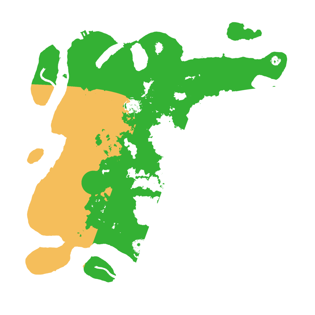 Biome Rust Map: Procedural Map, Size: 3500, Seed: 84875111