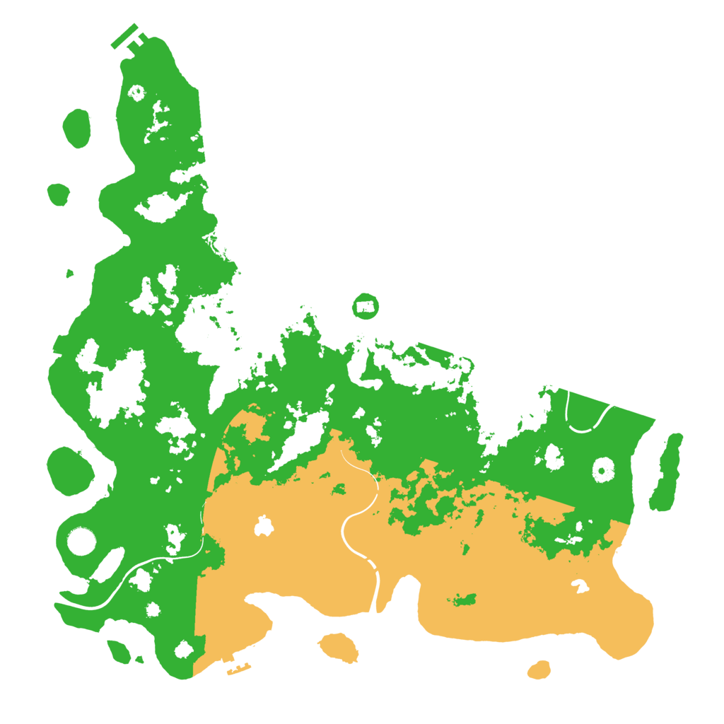 Biome Rust Map: Procedural Map, Size: 4500, Seed: 893860409