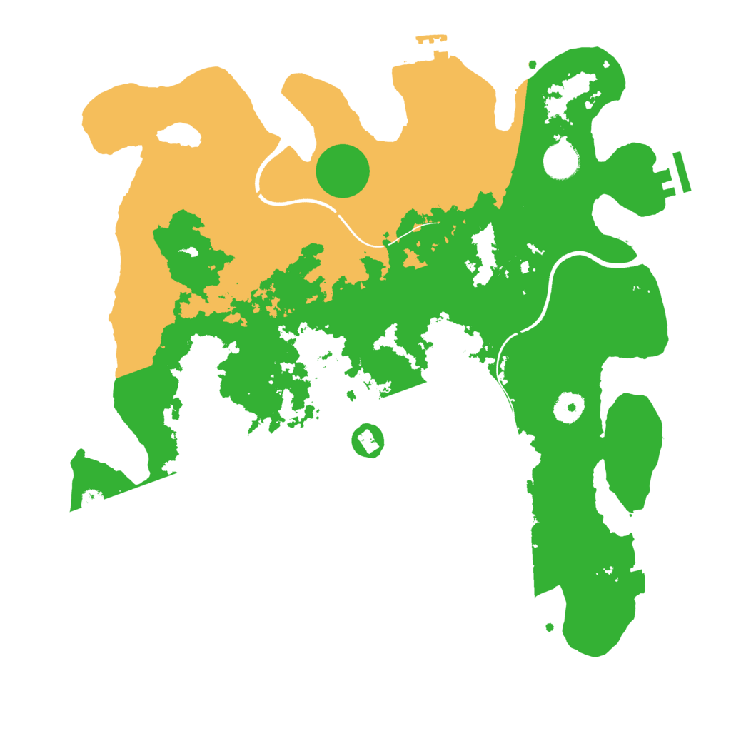 Biome Rust Map: Procedural Map, Size: 3600, Seed: 333813057