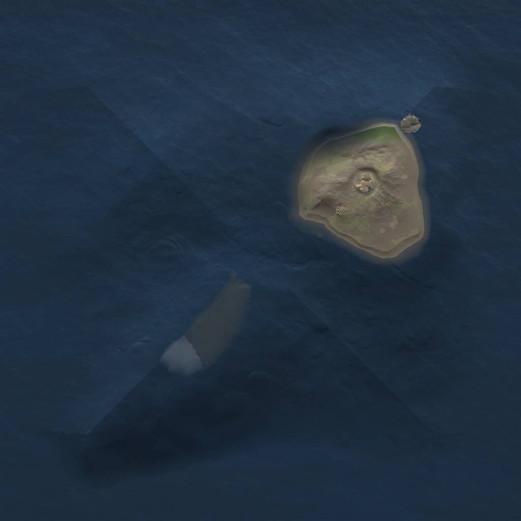 Rust Map: Procedural Map, Size: 1100, Seed: 100453853, 1 Monuments