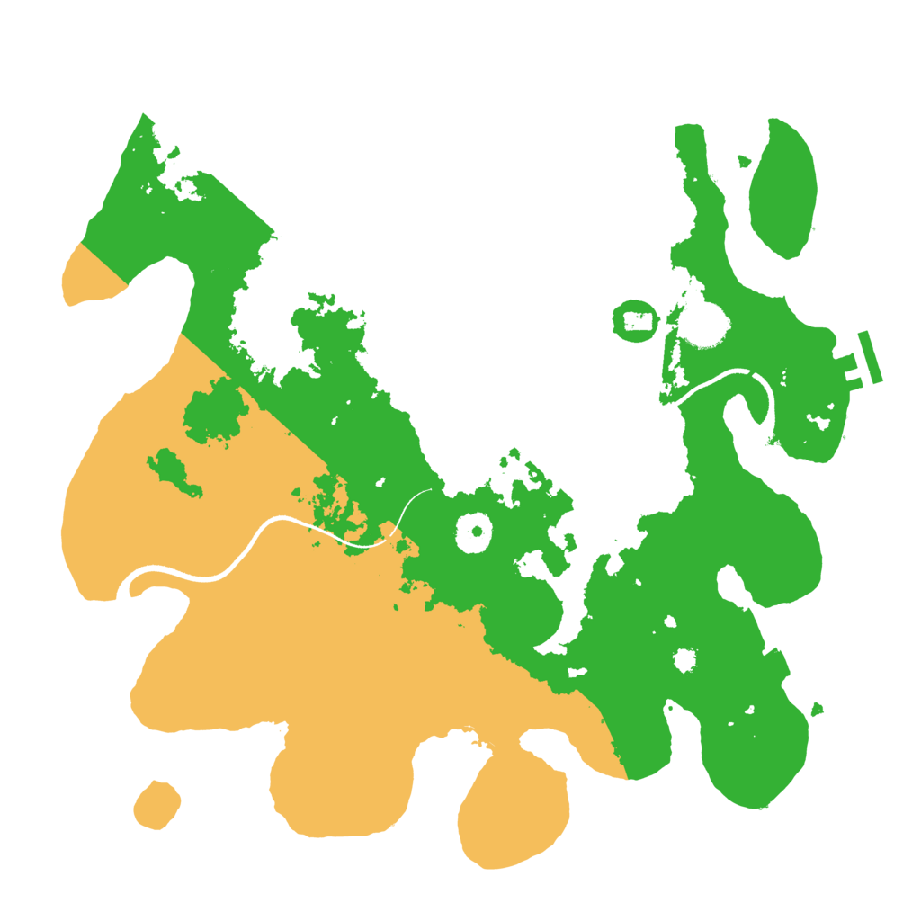 Biome Rust Map: Procedural Map, Size: 3500, Seed: 2822346