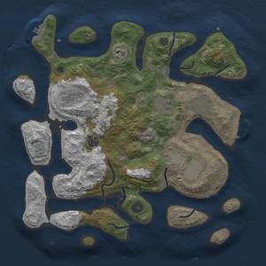Thumbnail Rust Map: Procedural Map, Size: 3500, Seed: 902614728, 15 Monuments