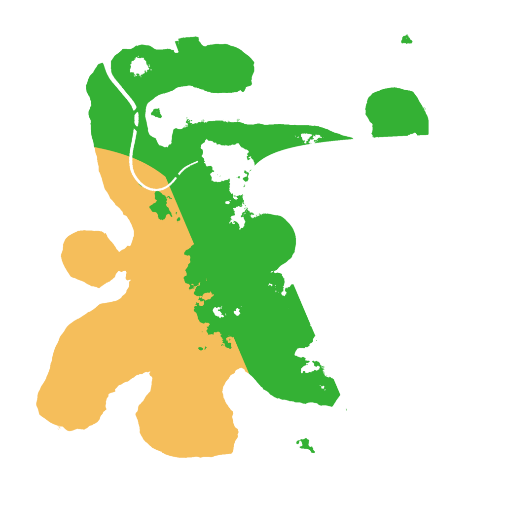 Biome Rust Map: Procedural Map, Size: 2500, Seed: 7899