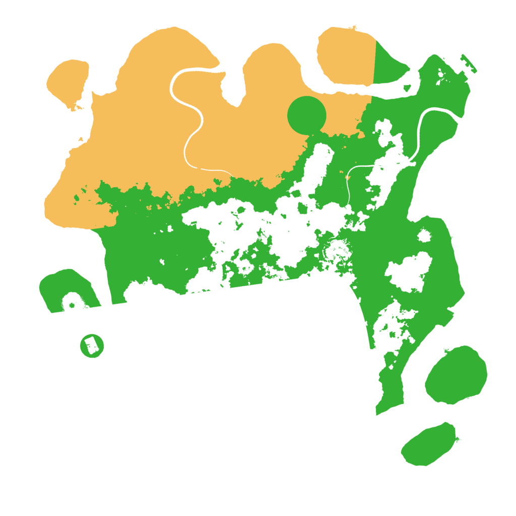 Biome Rust Map: Procedural Map, Size: 3500, Seed: 2088270264