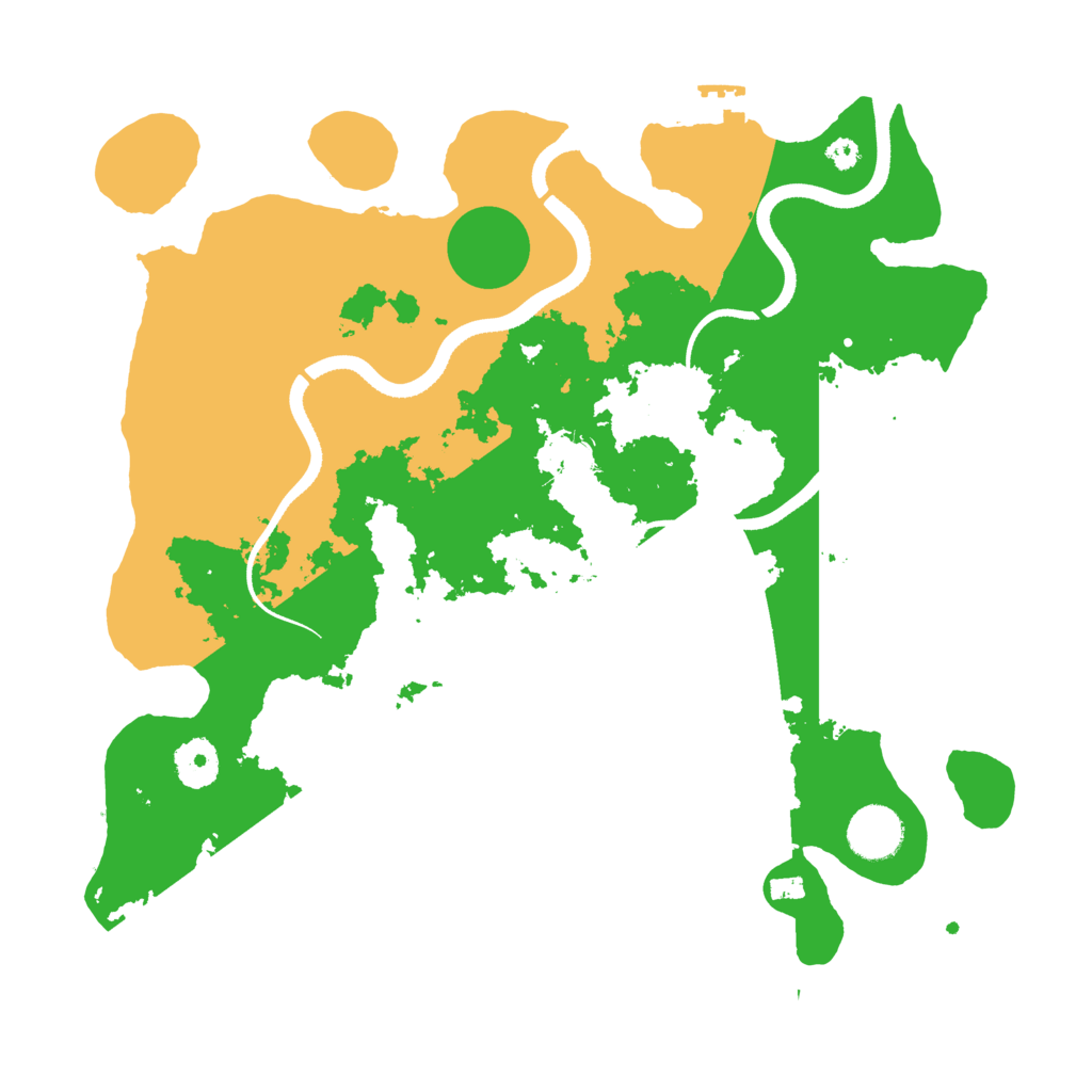 Biome Rust Map: Procedural Map, Size: 3500, Seed: 17623587