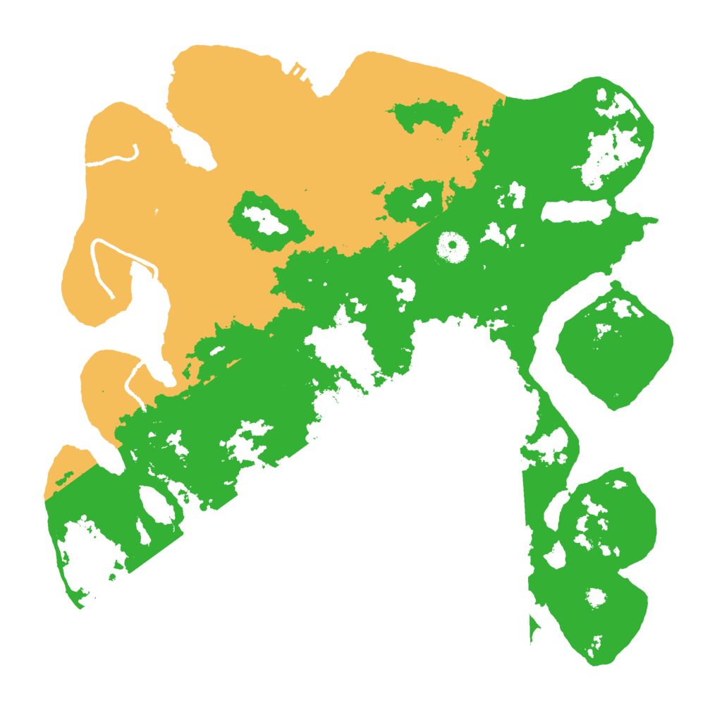 Biome Rust Map: Procedural Map, Size: 3500, Seed: 17623587