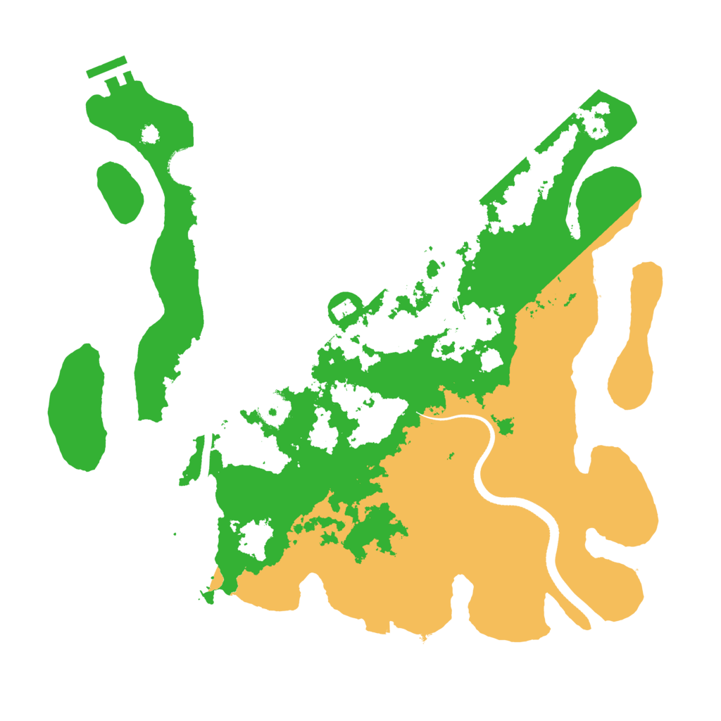 Biome Rust Map: Procedural Map, Size: 3500, Seed: 6748358