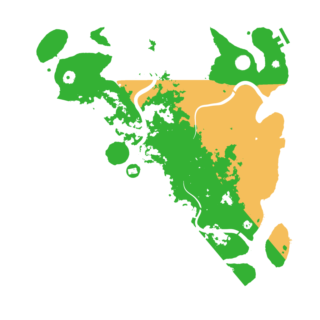 Biome Rust Map: Procedural Map, Size: 3800, Seed: 36