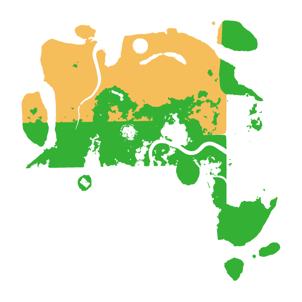 Biome Rust Map: Procedural Map, Size: 3500, Seed: 100014276