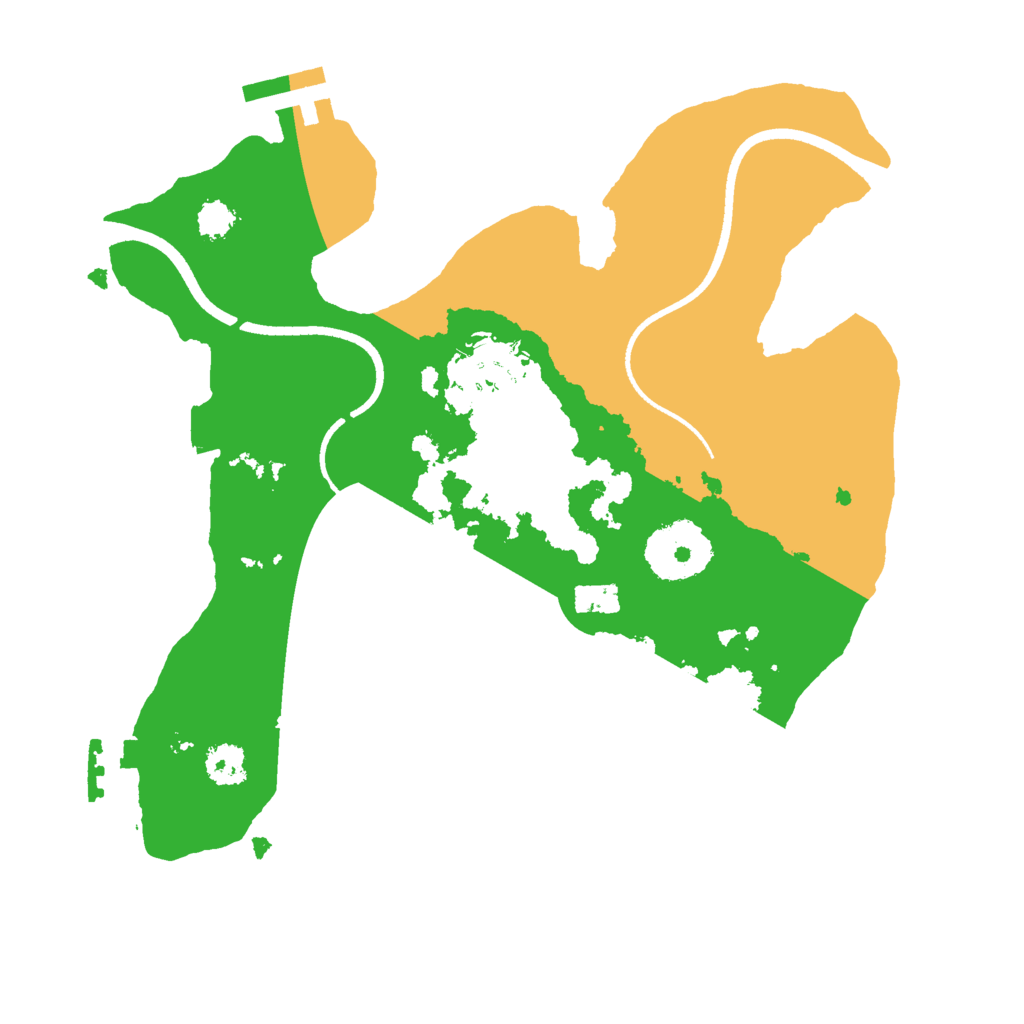 Biome Rust Map: Procedural Map, Size: 2500, Seed: 3132021