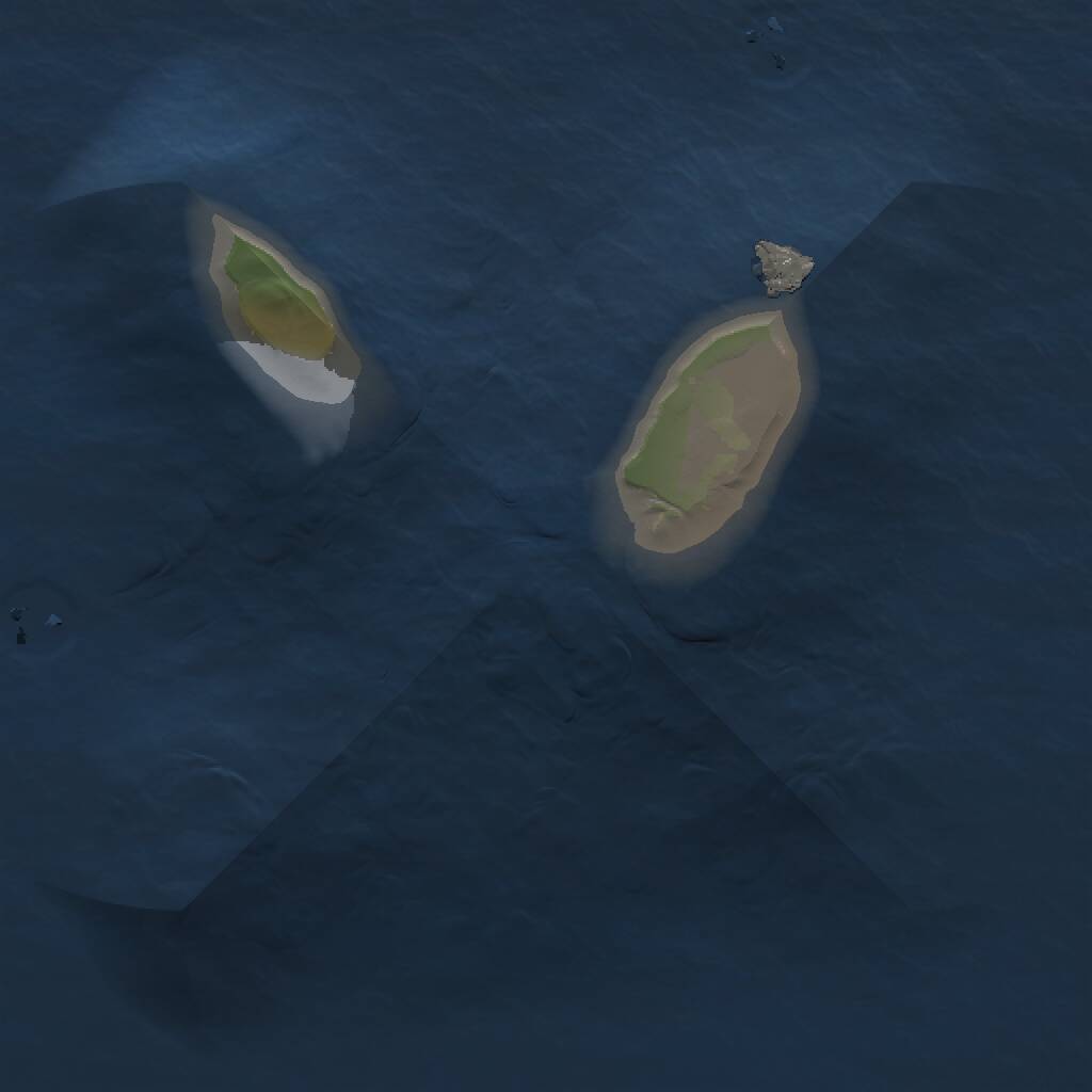 Rust Map: Procedural Map, Size: 1000, Seed: 1116478318, 1 Monuments