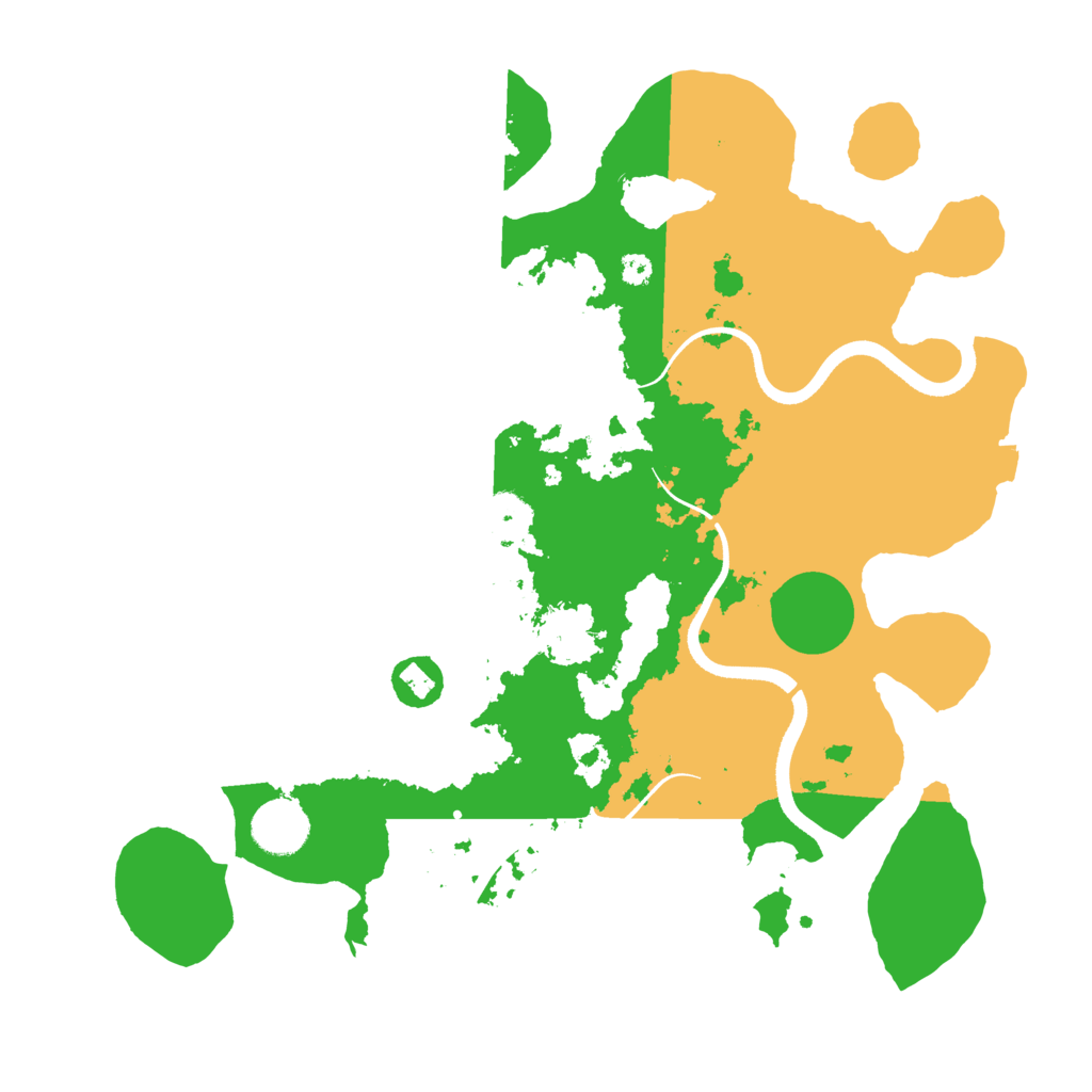 Biome Rust Map: Procedural Map, Size: 3500, Seed: 885875470