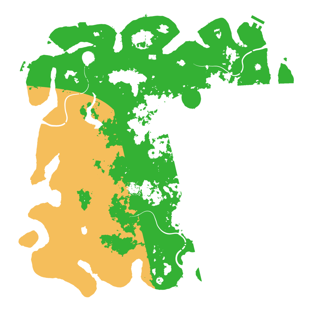 Biome Rust Map: Procedural Map, Size: 4444, Seed: 4648