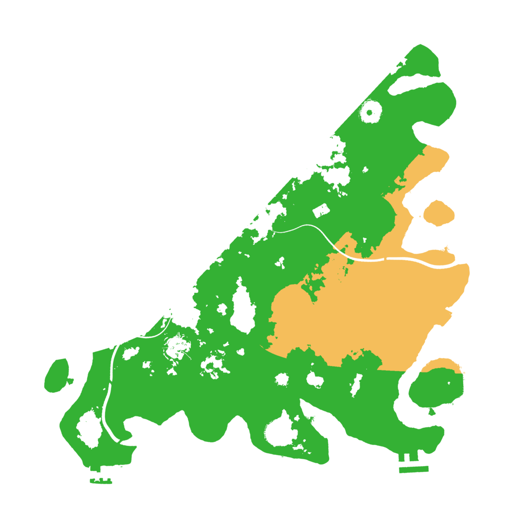 Biome Rust Map: Procedural Map, Size: 3500, Seed: 1093675754