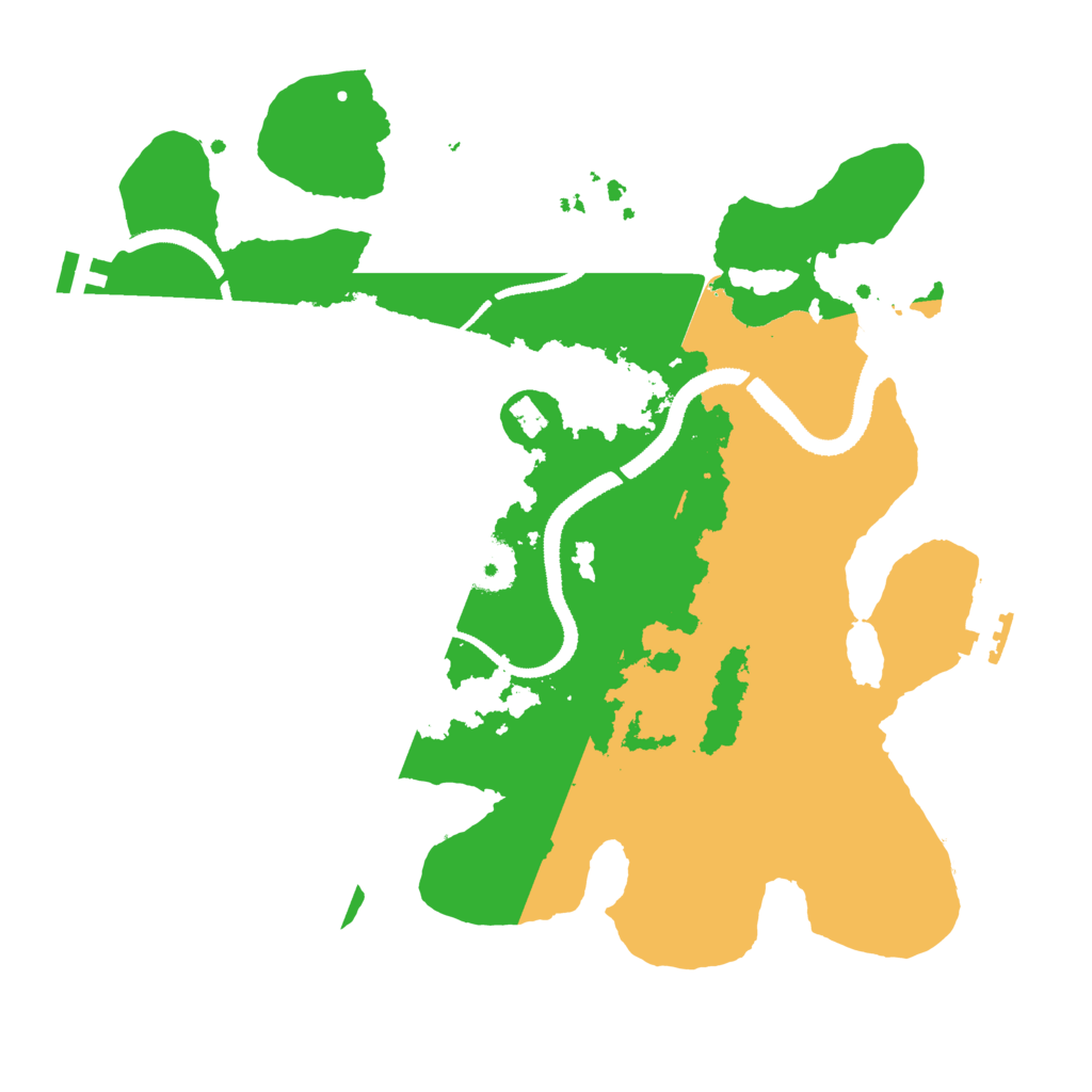 Biome Rust Map: Procedural Map, Size: 3100, Seed: 66