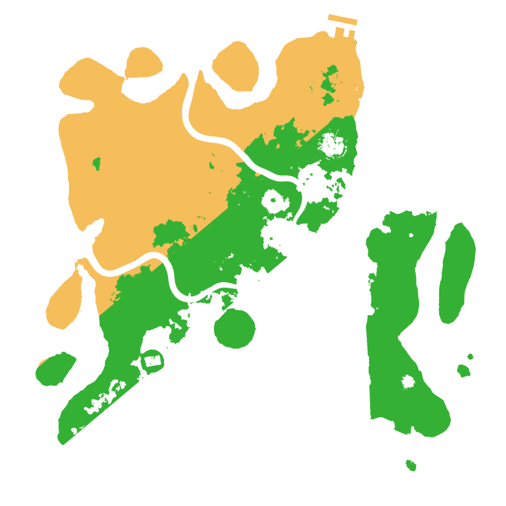 Biome Rust Map: Procedural Map, Size: 3500, Seed: 125447754