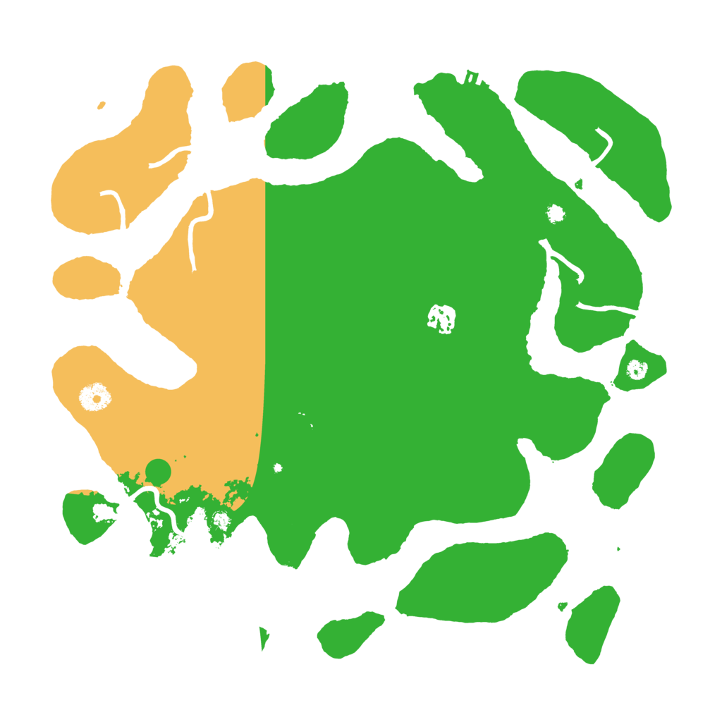 Biome Rust Map: Procedural Map, Size: 3700, Seed: 304794485