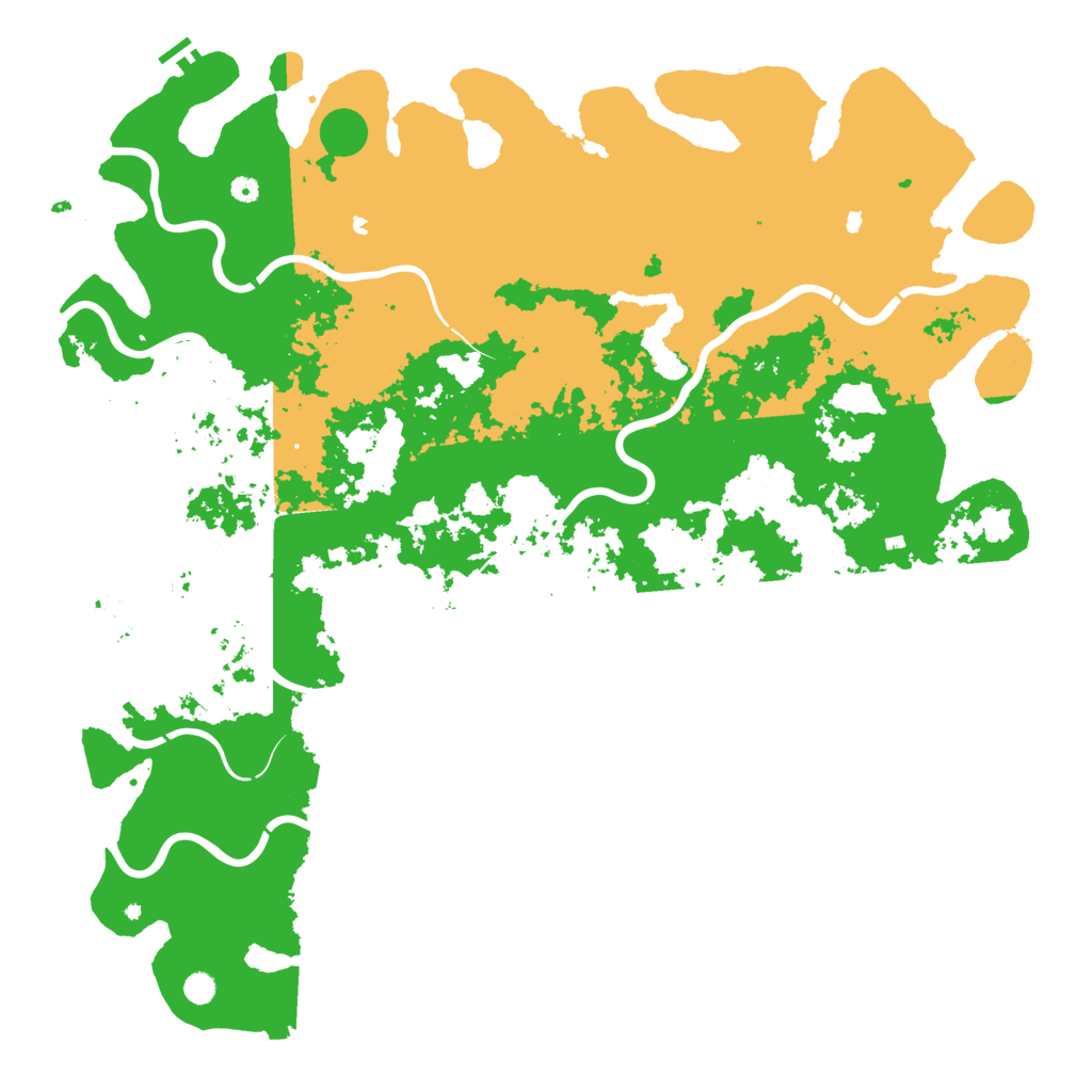 Biome Rust Map: Procedural Map, Size: 6000, Seed: 7953033