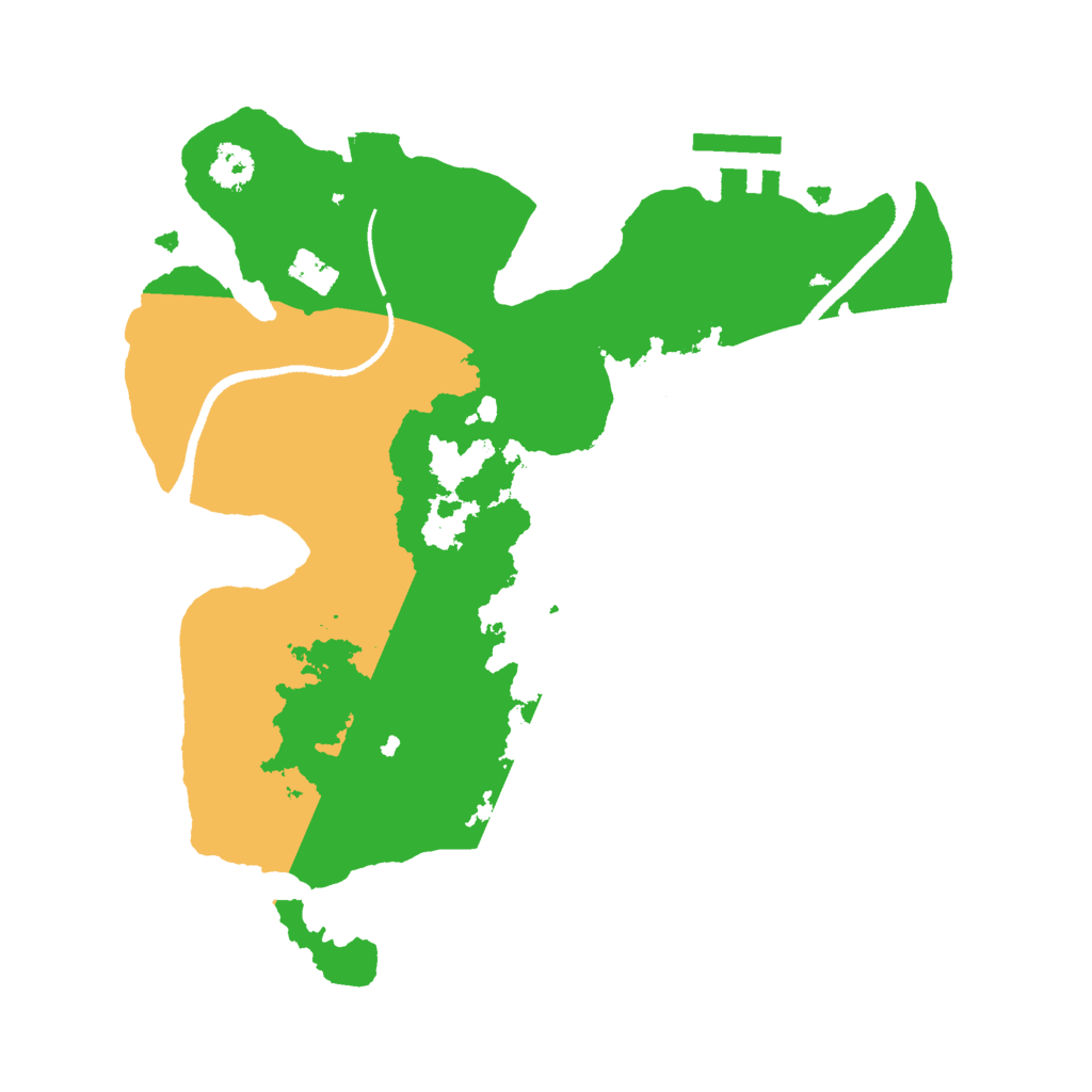 Biome Rust Map: Procedural Map, Size: 2500, Seed: 43253