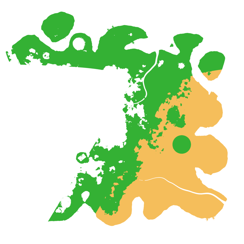Biome Rust Map: Procedural Map, Size: 3500, Seed: 92809448