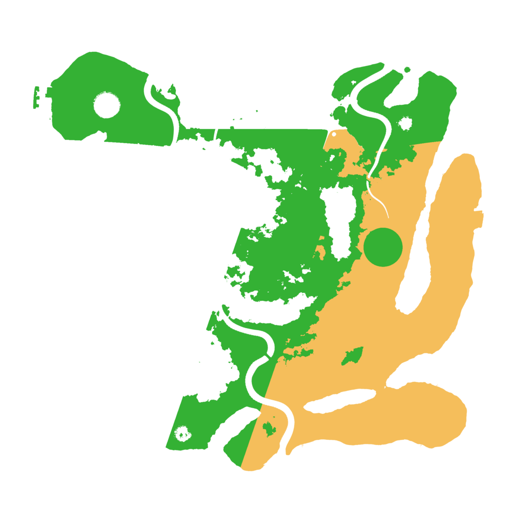 Biome Rust Map: Procedural Map, Size: 3500, Seed: 86252351