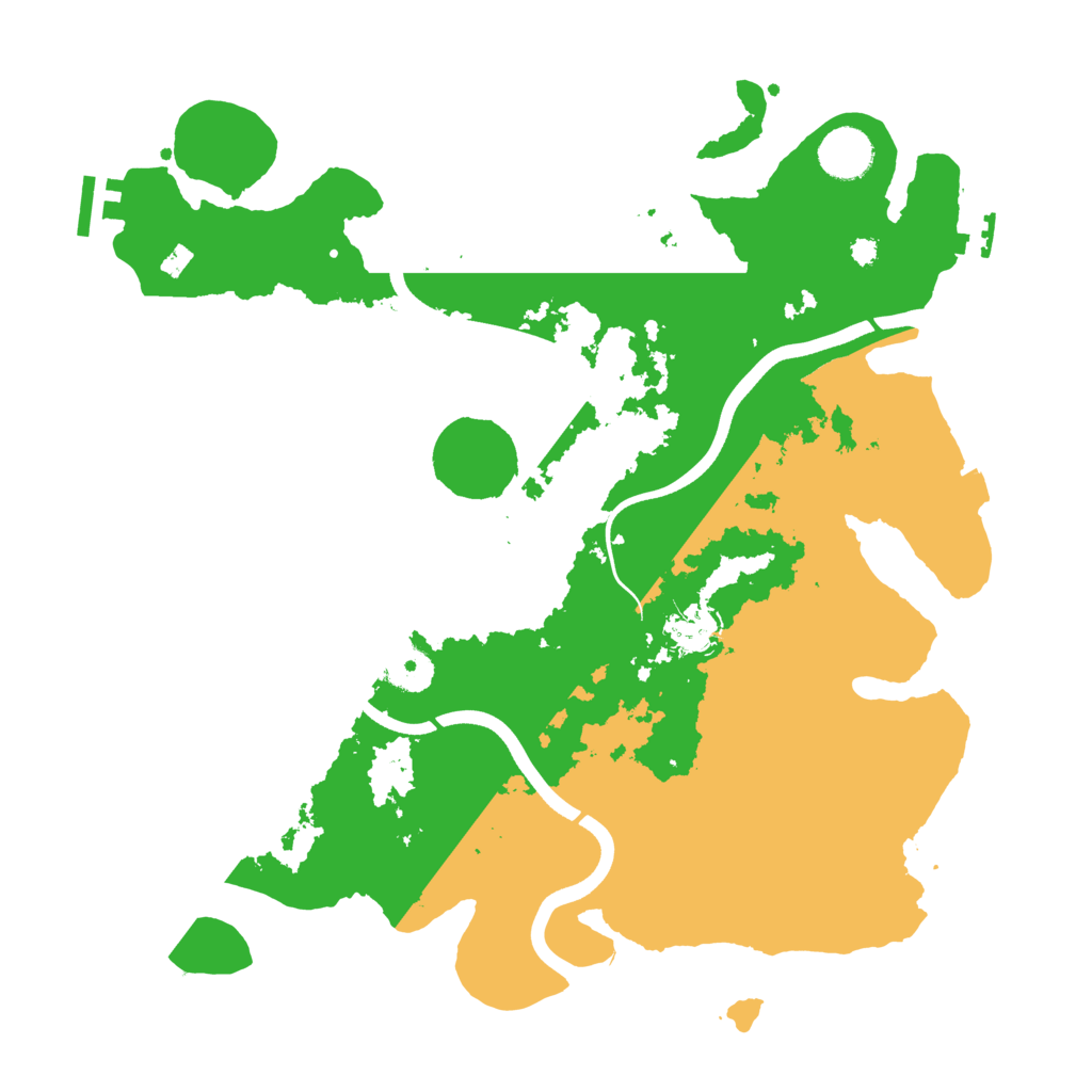 Biome Rust Map: Procedural Map, Size: 3650, Seed: 80657835