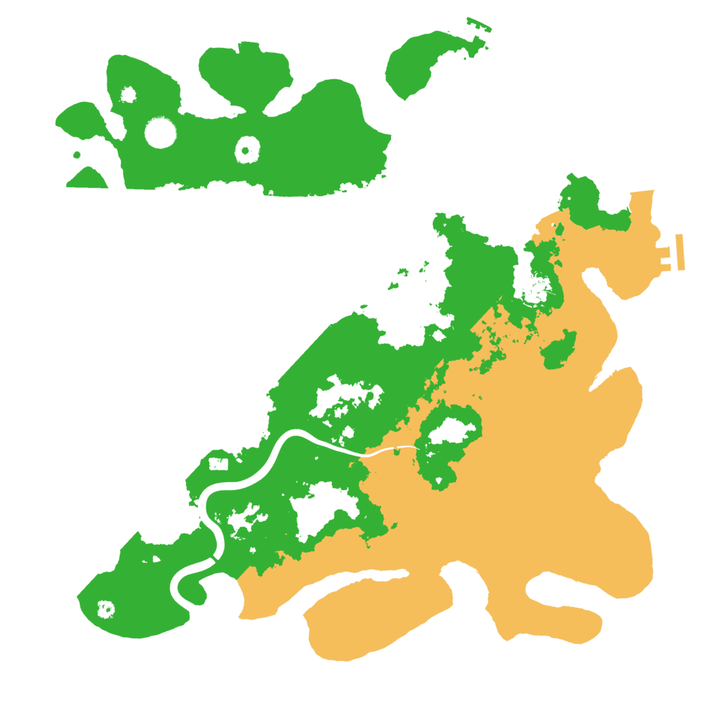 Biome Rust Map: Procedural Map, Size: 3950, Seed: 393095862