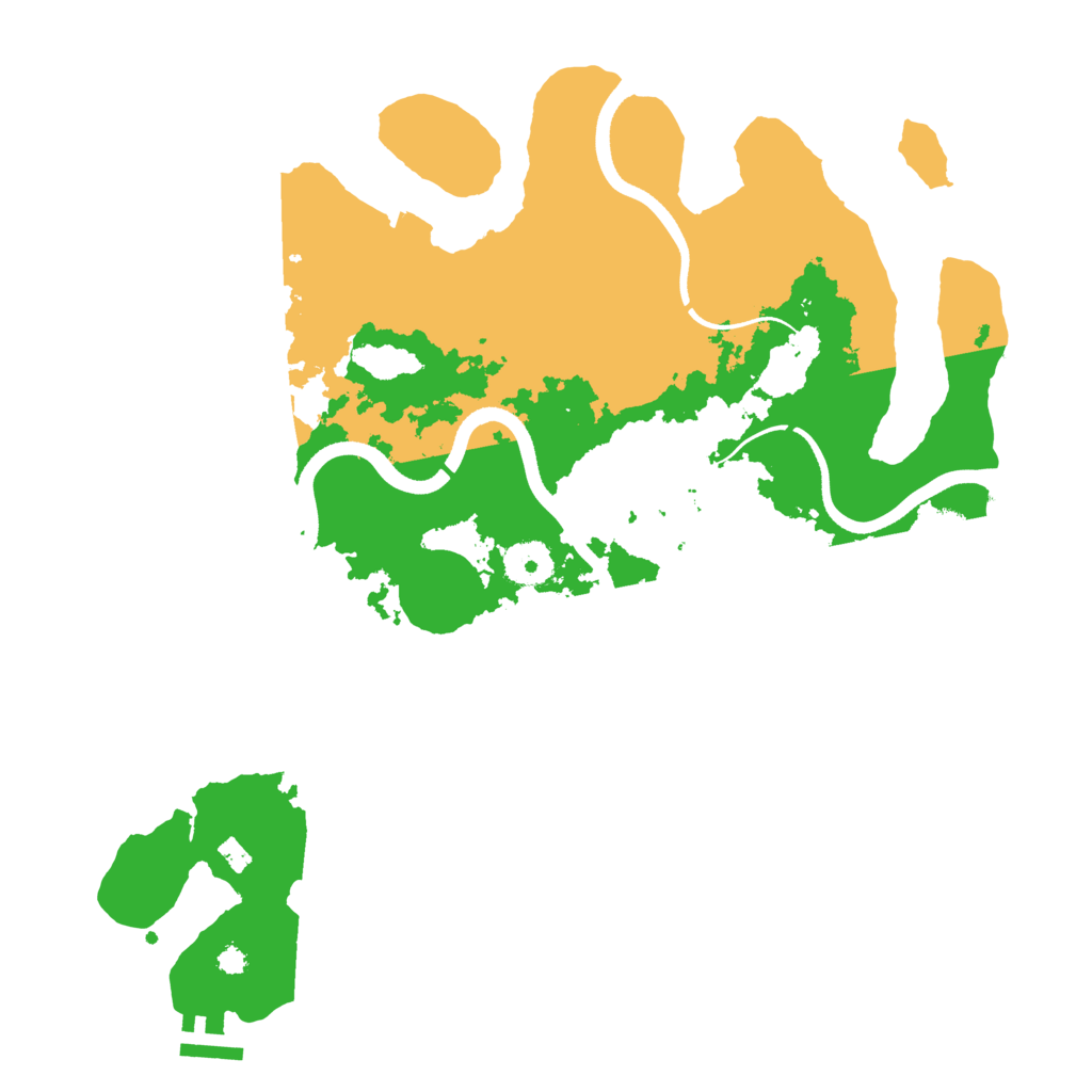 Biome Rust Map: Procedural Map, Size: 3500, Seed: 13211051