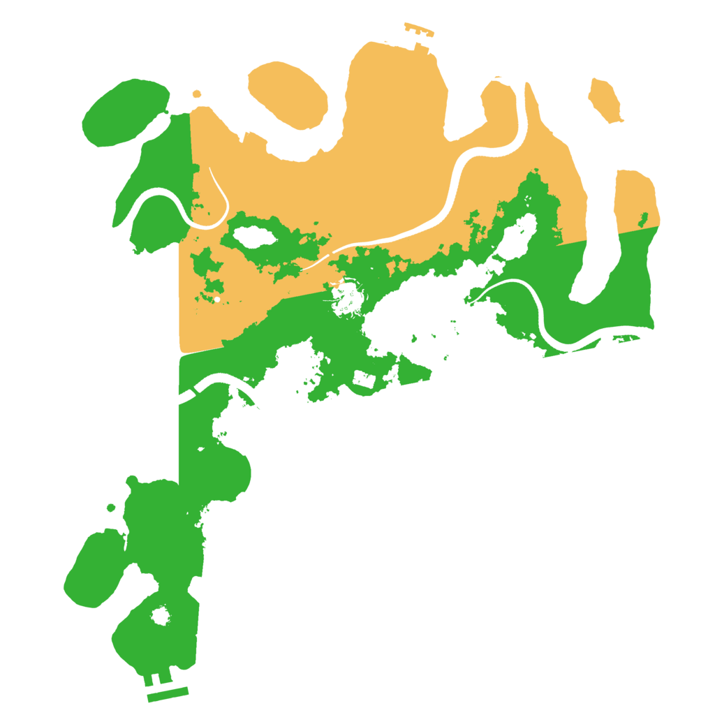Biome Rust Map: Procedural Map, Size: 3500, Seed: 13211051