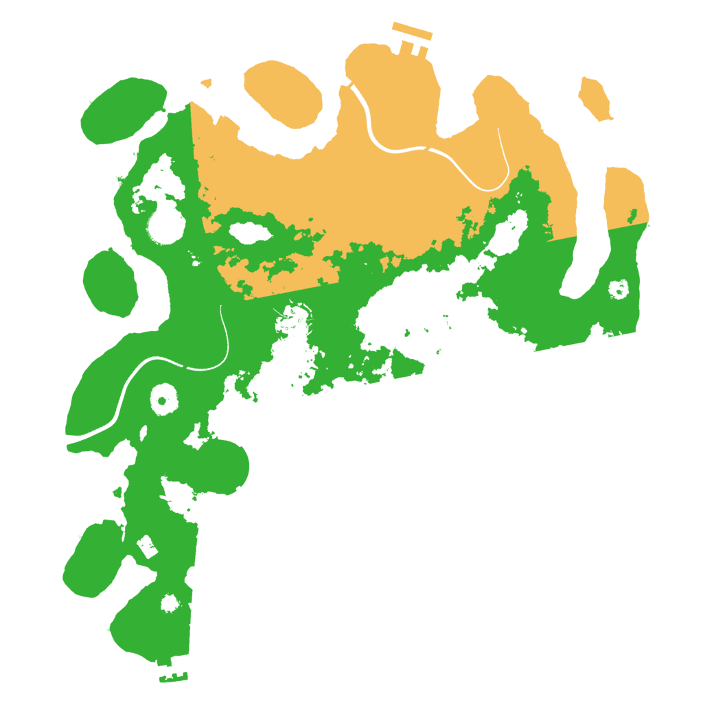 Biome Rust Map: Procedural Map, Size: 3500, Seed: 13211051