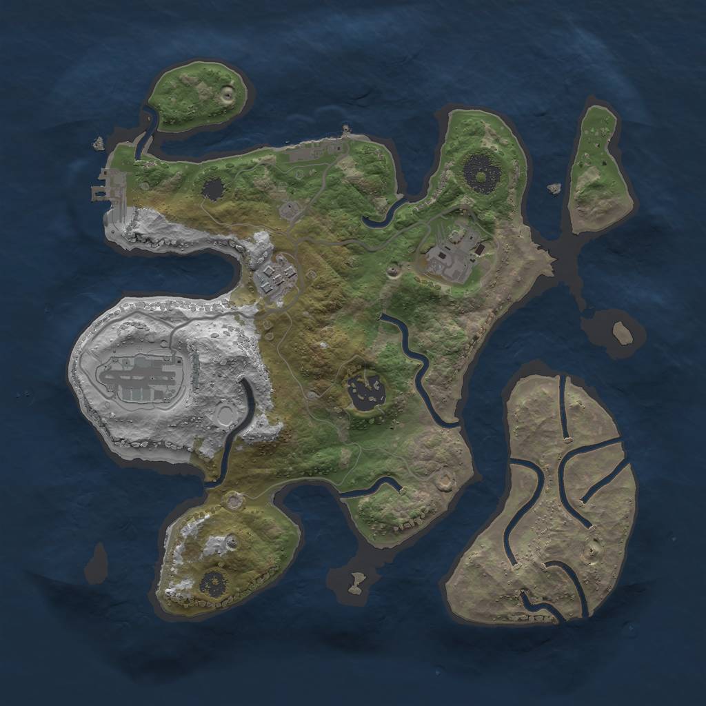 Rust Map: Procedural Map, Size: 2800, Seed: 582, 11 Monuments