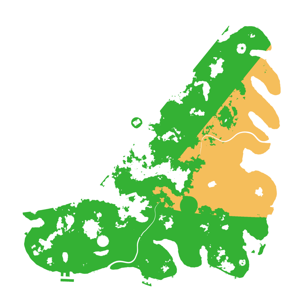 Biome Rust Map: Procedural Map, Size: 4500, Seed: 2312321