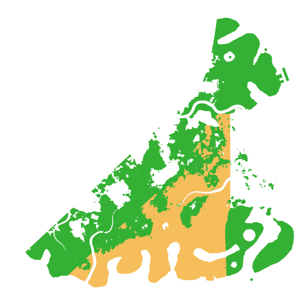 Biome Rust Map: Procedural Map, Size: 4500, Seed: 79682269
