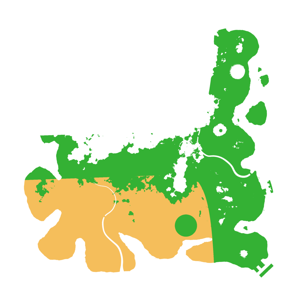 Biome Rust Map: Procedural Map, Size: 3500, Seed: 479573901