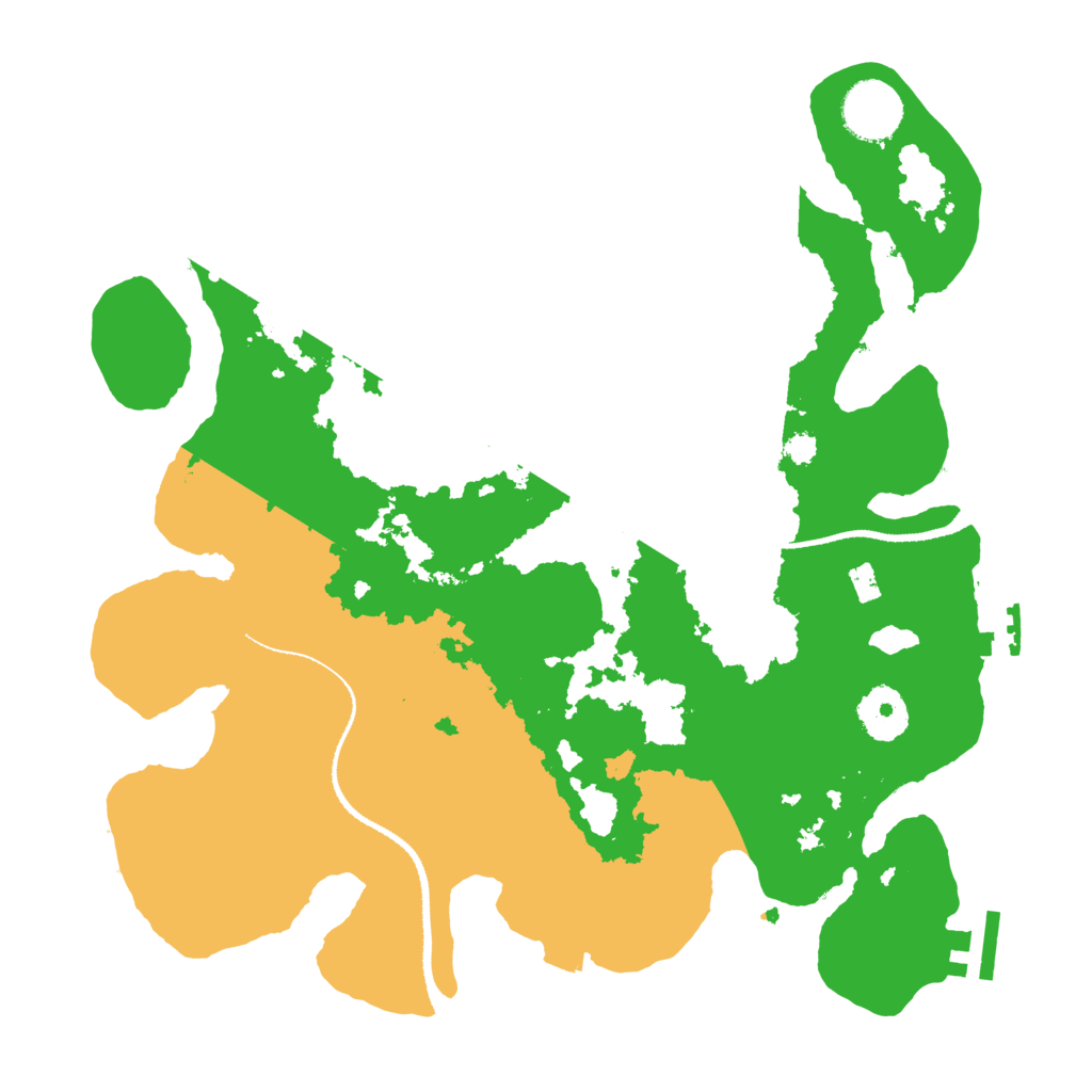 Biome Rust Map: Procedural Map, Size: 3200, Seed: 173