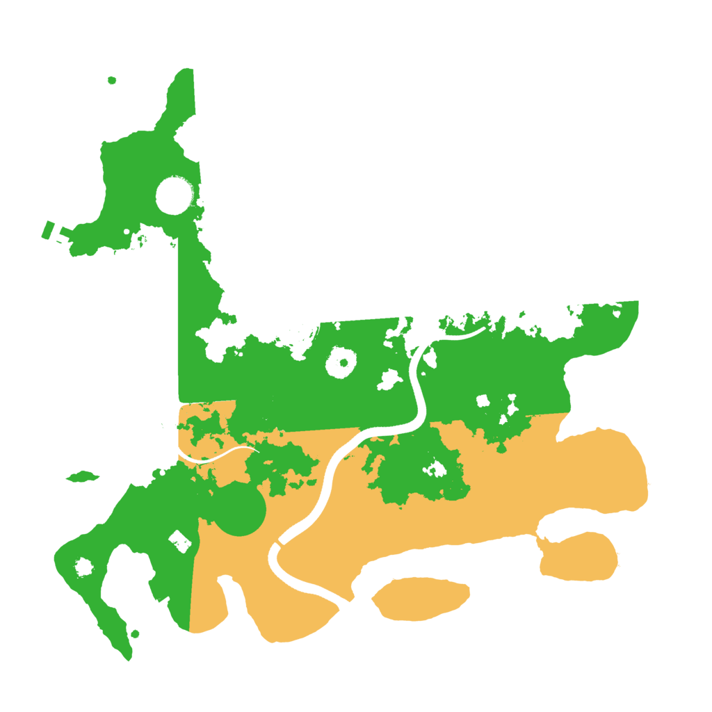 Biome Rust Map: Procedural Map, Size: 3500, Seed: 678745