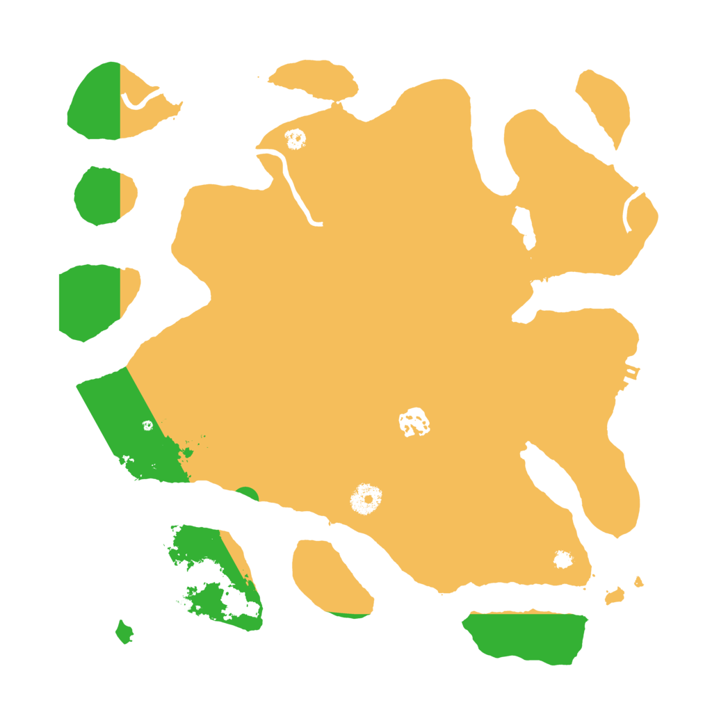 Biome Rust Map: Procedural Map, Size: 3500, Seed: 708440401