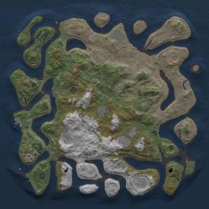 Thumbnail Rust Map: Procedural Map, Size: 4500, Seed: 782302849, 19 Monuments