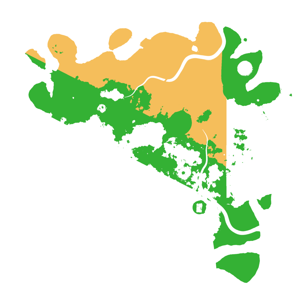 Biome Rust Map: Procedural Map, Size: 3600, Seed: 574703073