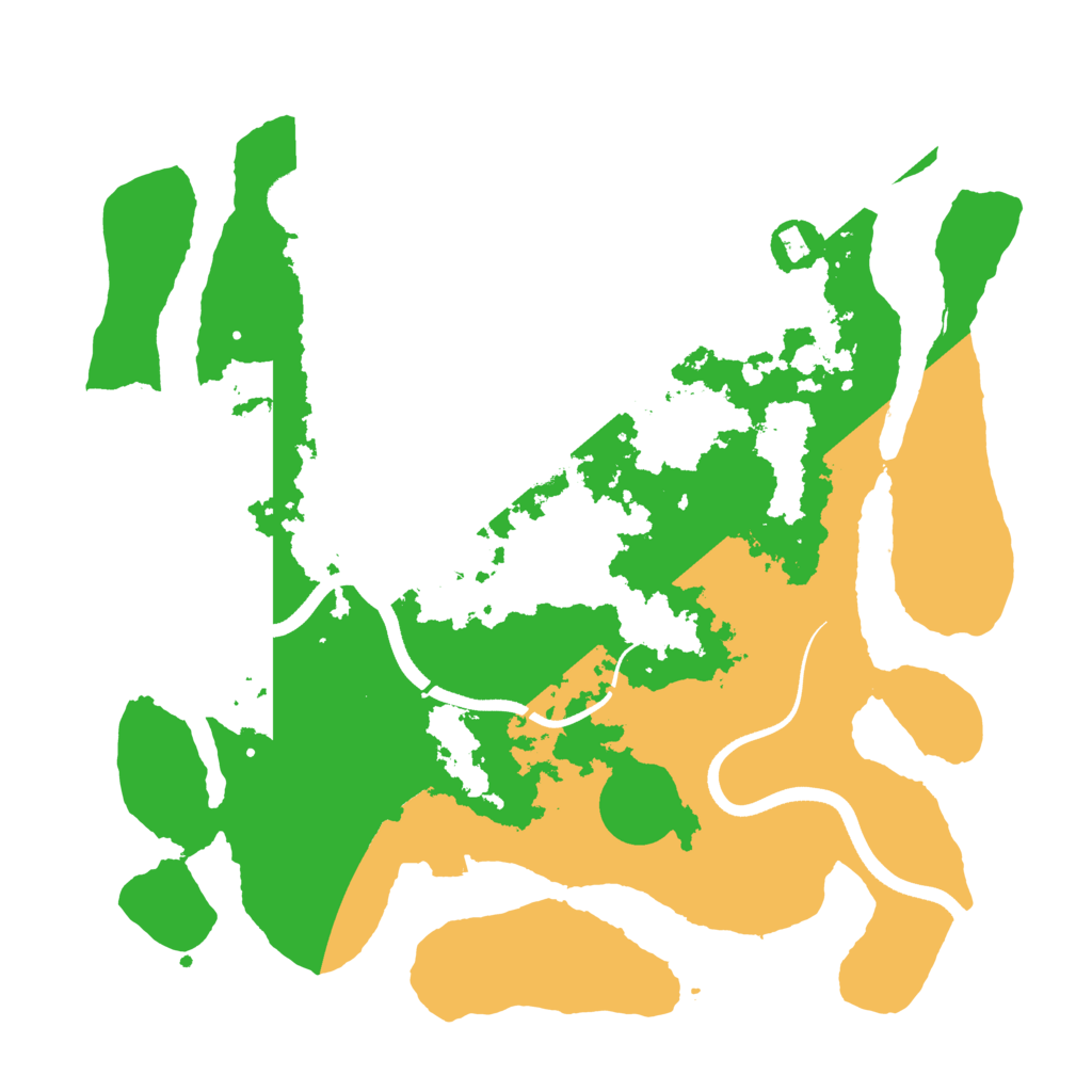 Biome Rust Map: Procedural Map, Size: 3600, Seed: 123442