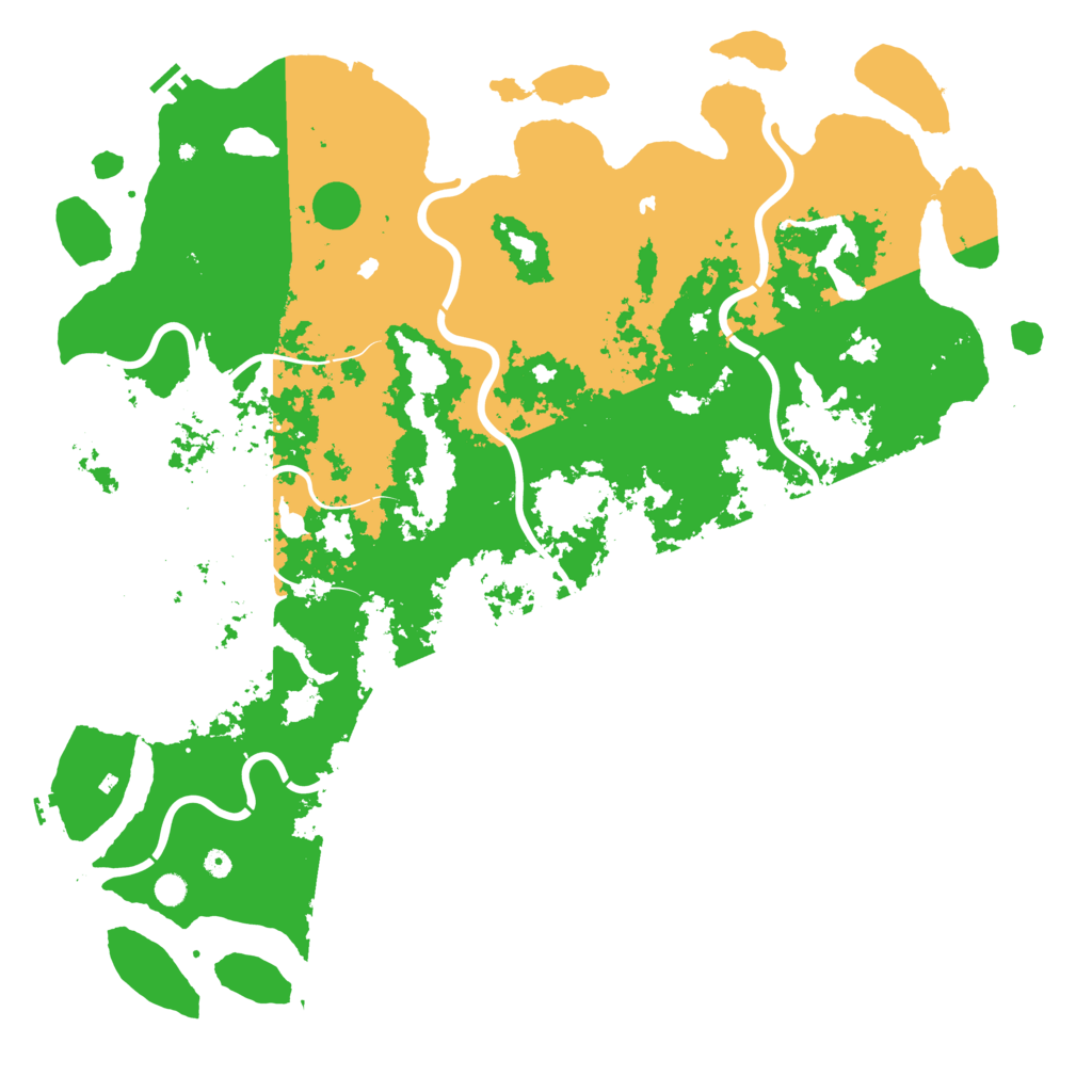 Biome Rust Map: Procedural Map, Size: 6000, Seed: 1357831