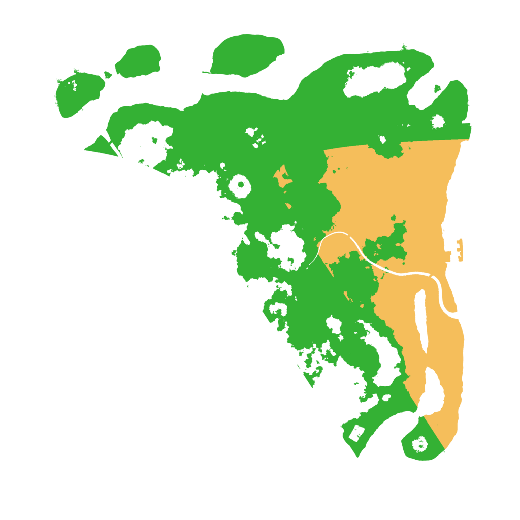 Biome Rust Map: Procedural Map, Size: 3500, Seed: 1075621760