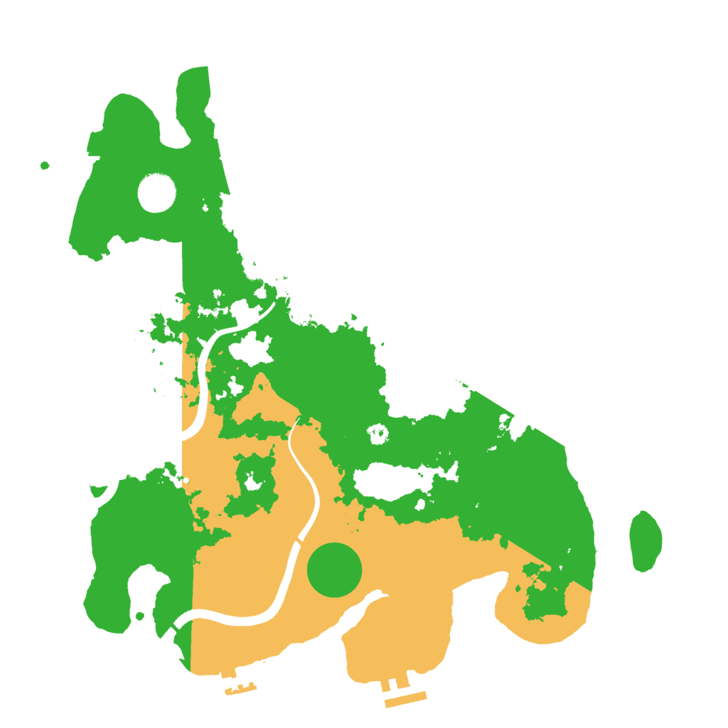 Biome Rust Map: Procedural Map, Size: 3500, Seed: 880950400