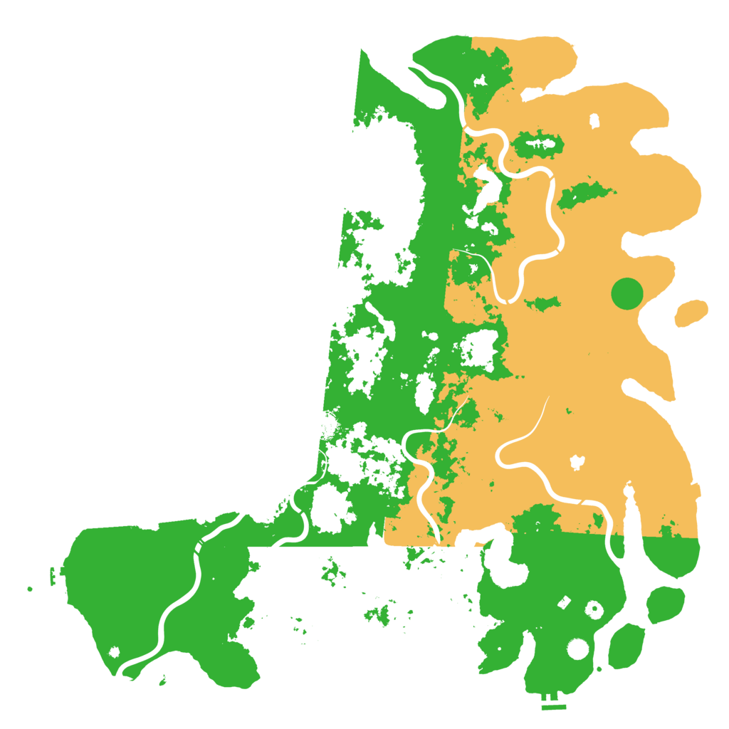 Biome Rust Map: Procedural Map, Size: 6000, Seed: 3042021