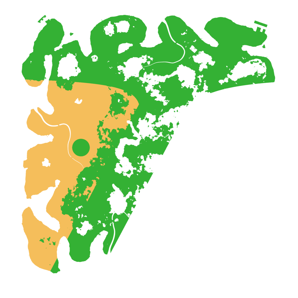 Biome Rust Map: Procedural Map, Size: 4500, Seed: 758701