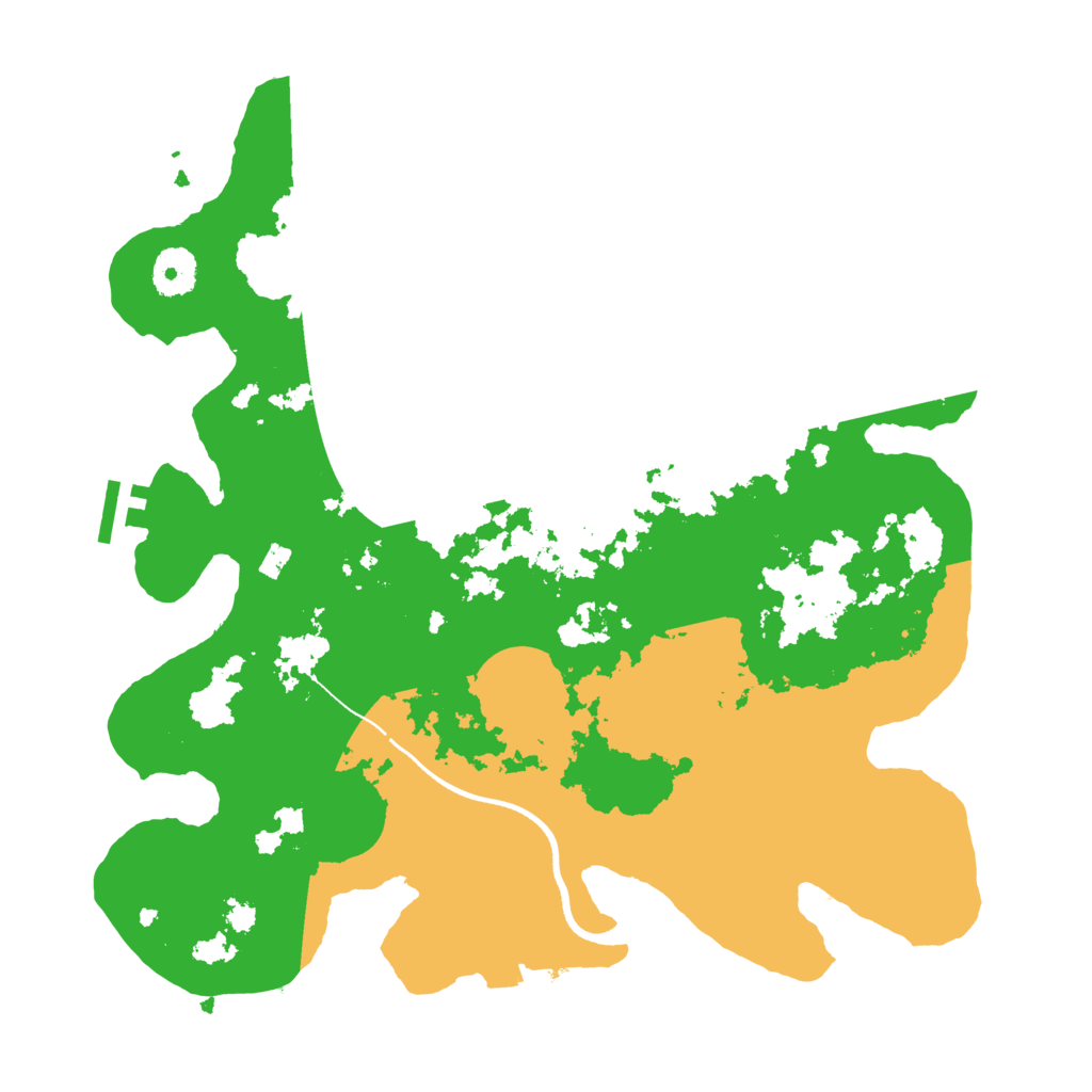 Biome Rust Map: Procedural Map, Size: 3500, Seed: 1232170445