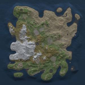 Thumbnail Rust Map: Procedural Map, Size: 3600, Seed: 270965199, 18 Monuments