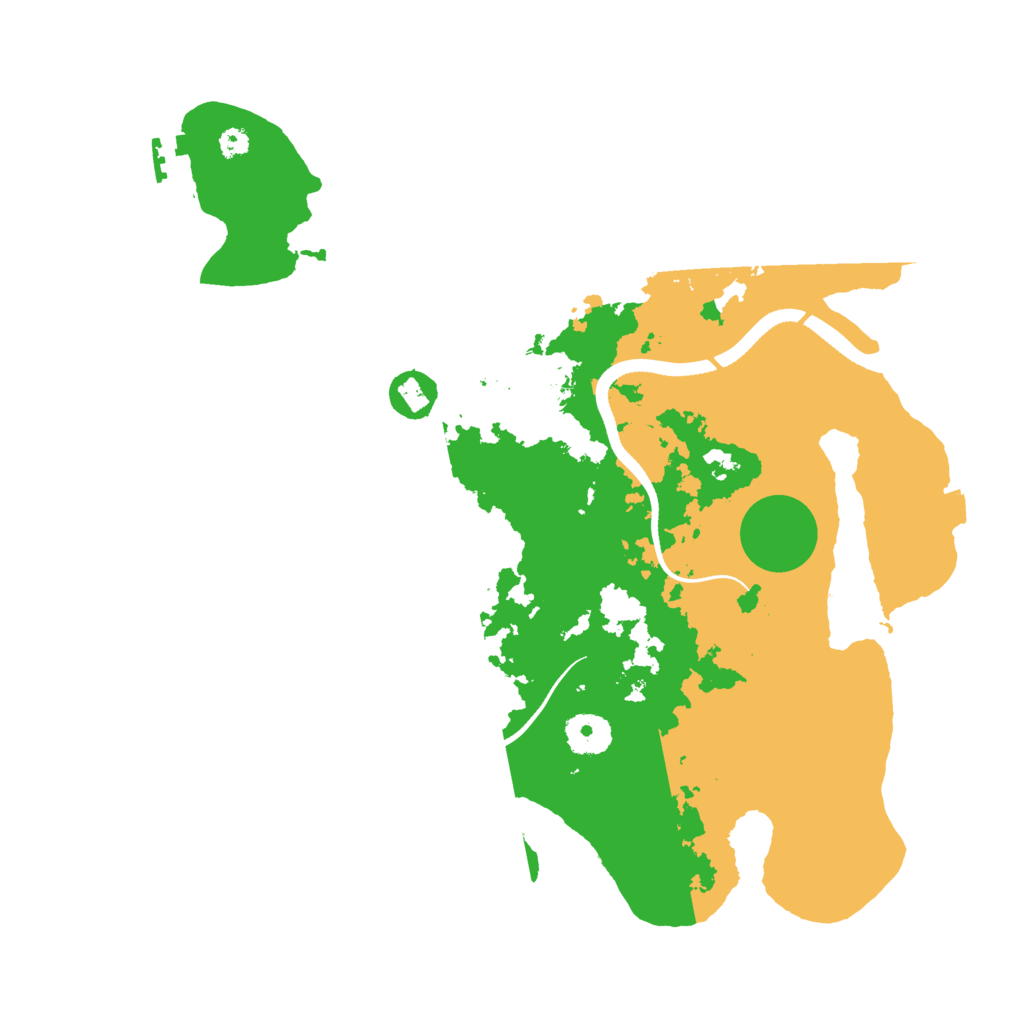 Biome Rust Map: Procedural Map, Size: 3500, Seed: 309012589