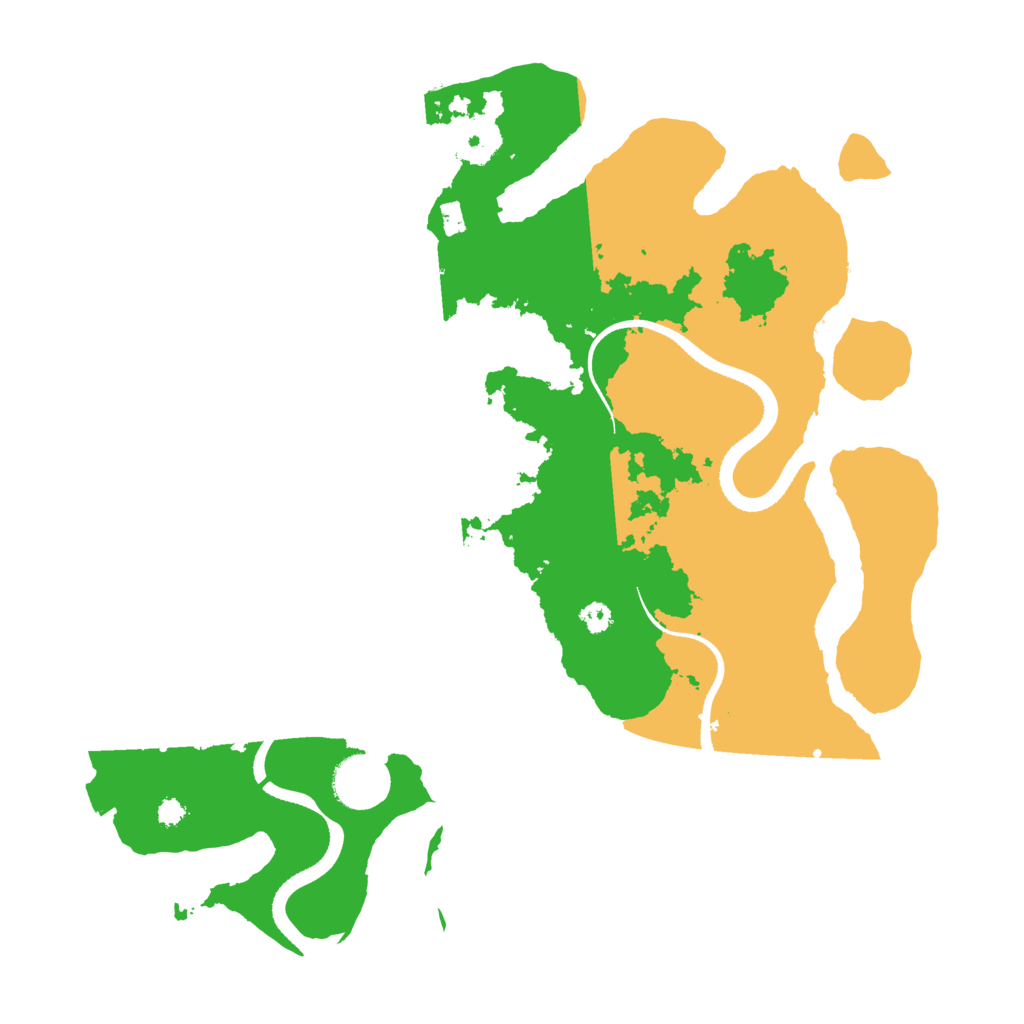 Biome Rust Map: Procedural Map, Size: 3400, Seed: 95684